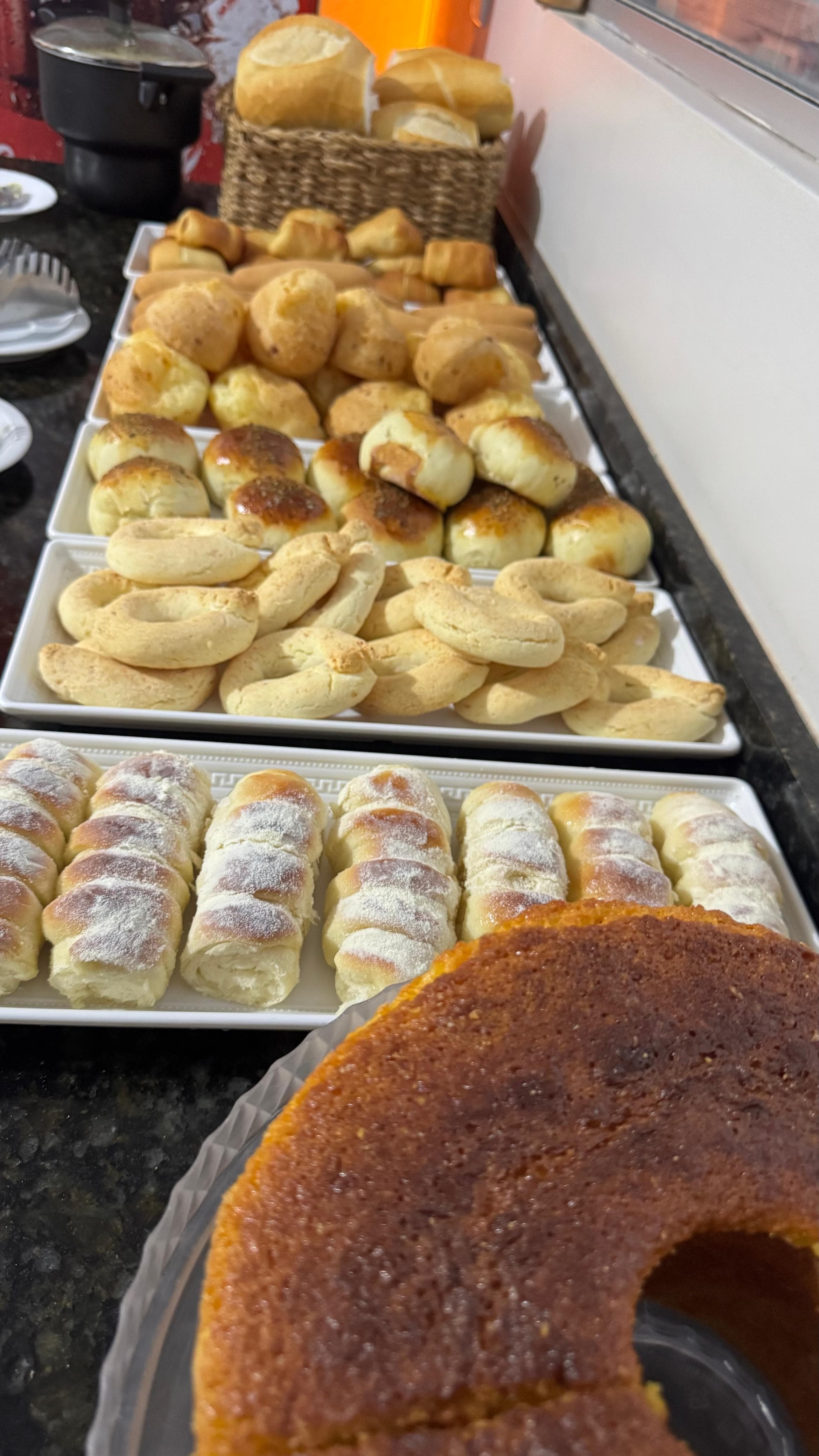 Café da manhã servido no Hotel APM1